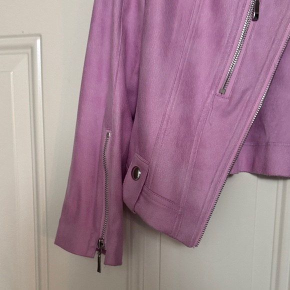 Insight Women's lavender /fuchsia faux suede jacket - Picture 5 of 11